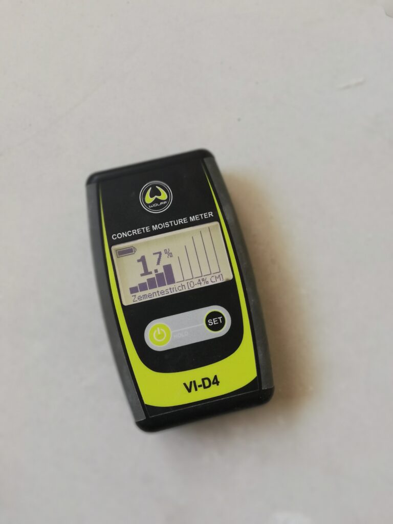 põrandate niiskuse kontrollimine